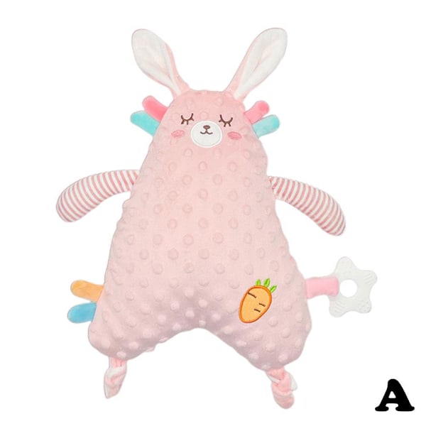 Tecknad Lejon Kanin Plysch Snuttefilt Leksak Sovhandduk Gosedjur Pojkleksaker Plyschdjur Barn Docka T0w5 rabbit 30*20*8cm