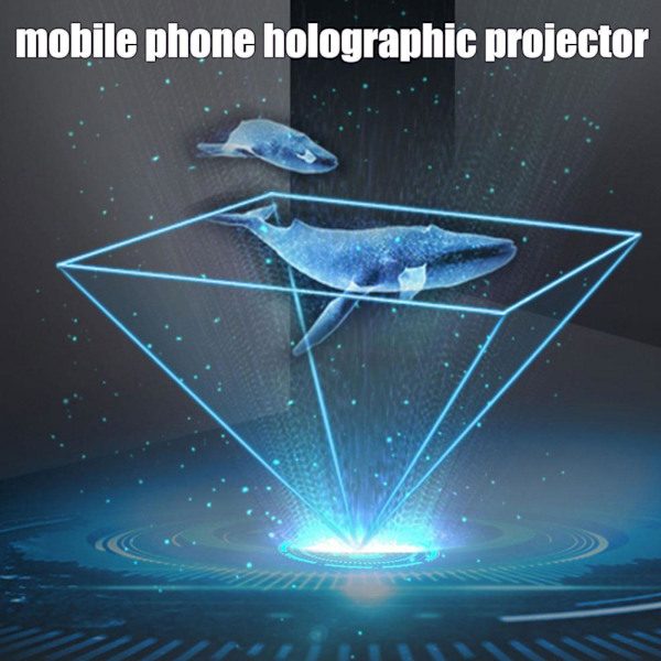 3D Holografisk Display Ställ Projektor Mobiltelefon Hologram Fäste