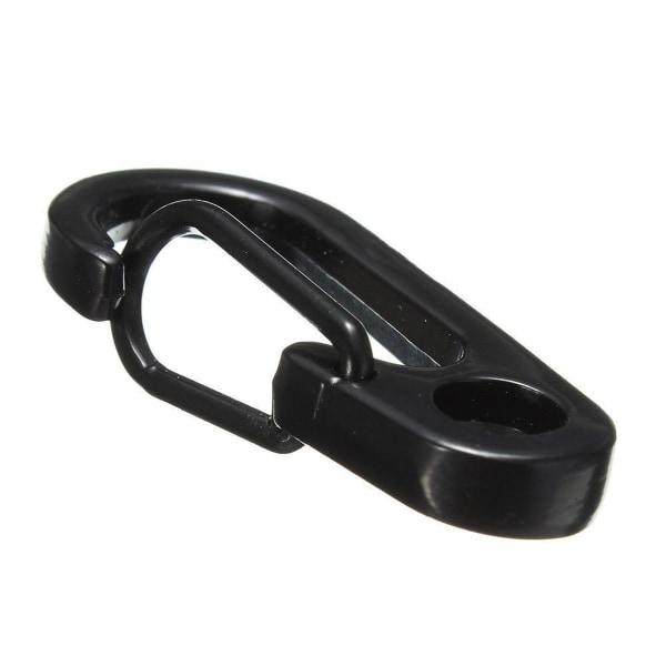 Karbinhake D-Ring Nyckelring EDC Clip Snap Hook Mini Spring Spänne black2 One size