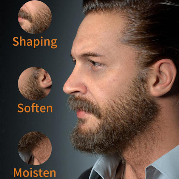Naturligt skäggbalsam Professionell skäggvårdsprodukt Organisk mustasch whiteA 20g 6pcs