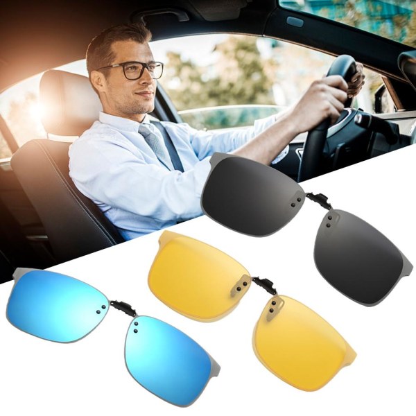 Clip On Solglasögon Flip up Glasögon Polarized Photochromic Solglasögon grey one size
