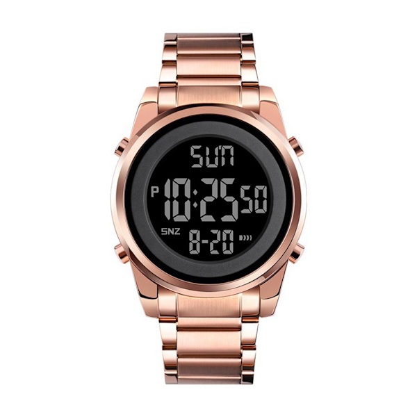 Herrklocka Enkel Business Multifunktionell Stålarmband Vattentät Mode W S1Q9 Rose Gold One size