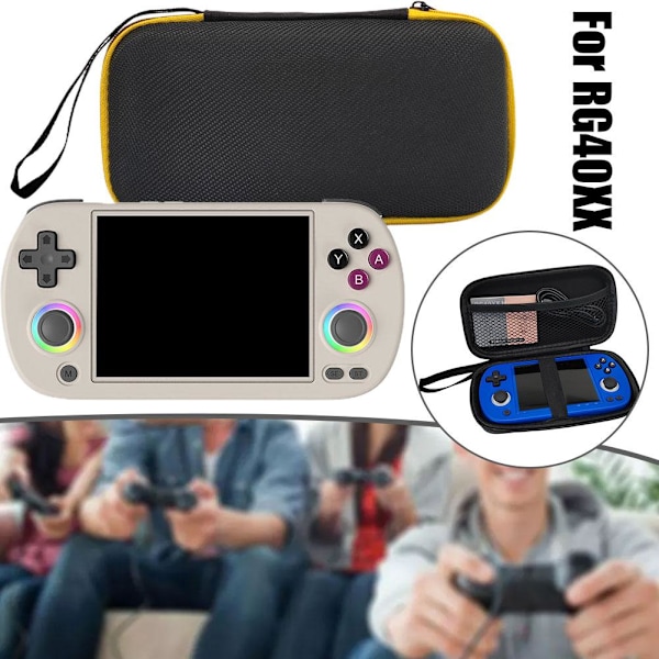 Spelkonsol Förvaringsväska Flerlagersfodral För RG40XX Stöttåligt Skyddande H Ny yellow 1pcs