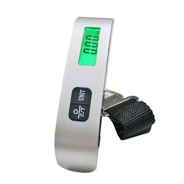Bagagevåg 110lb 50kg Bärbar Rese LCD Digital Vikt Varm Hängande G2R0