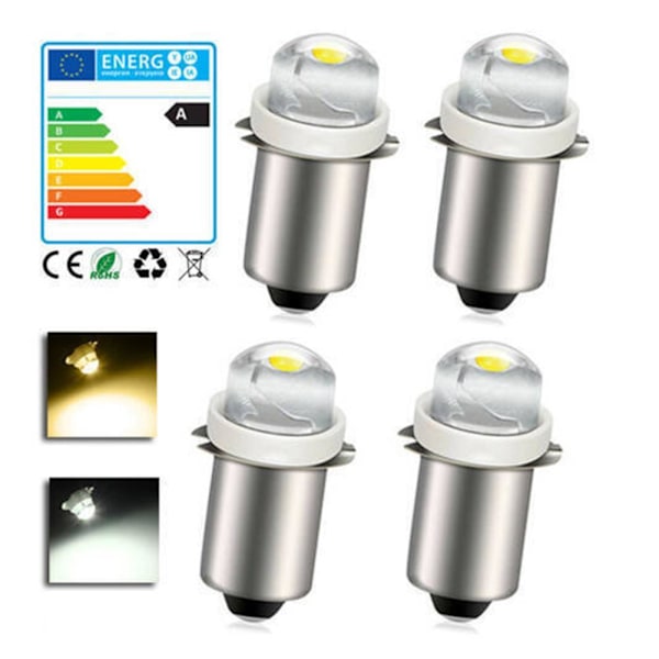 P13.5S LED Ficklampslampa 3V 4.5V 6V DC-Glödlampsersättning Ficklampslampor AU 3V cool white