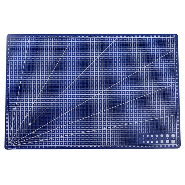 Självläkande Skärmatta, Dubbelsidig Självläkande Skärmatta A4 Blue 1pc