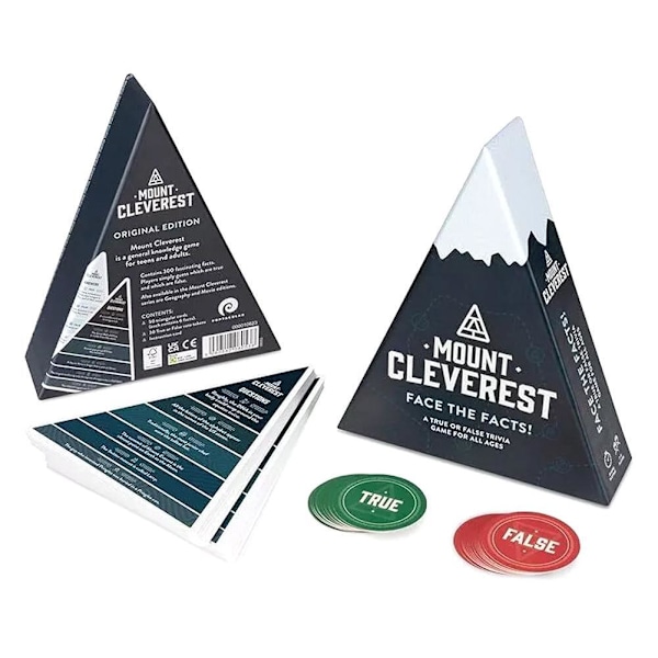 1/2x MOUNT CLEVEREST - Original Edition Kortspel Jul Trivia Rolig Familj F0 BlueA 1pcs
