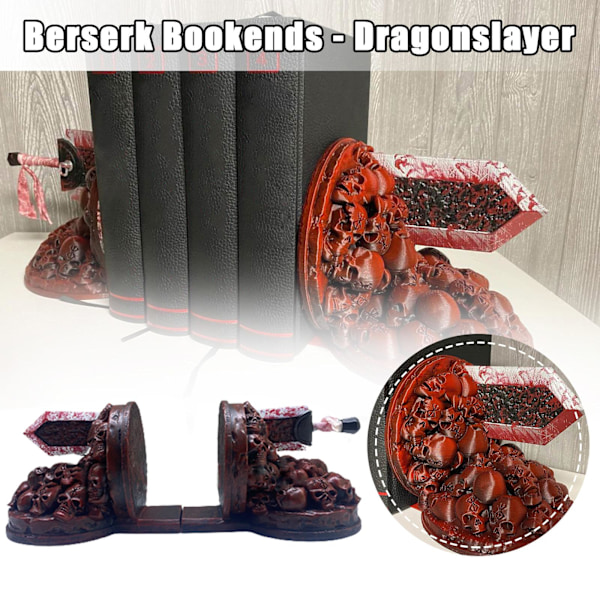 Bokstöd för Berserk Bokstöd - Dragonslayer Svärd Bokhylla Resin Boo Lot W9