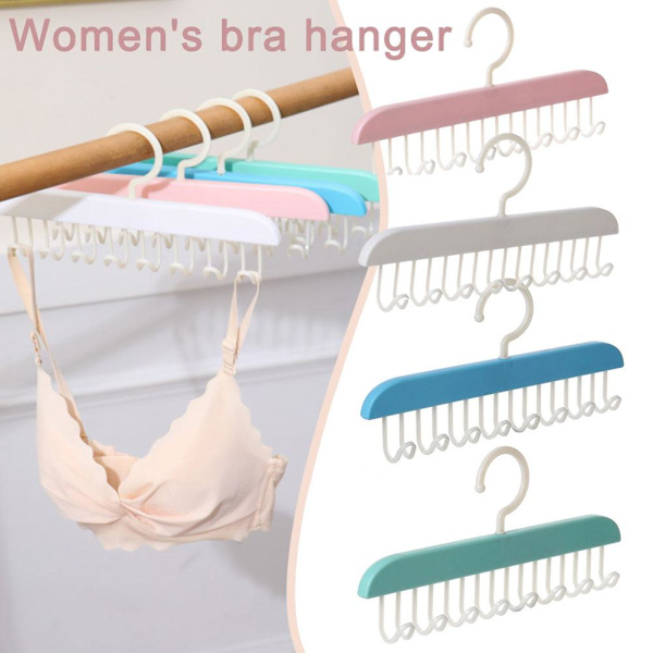 Anti-halk Multi Hook Klädhängare BH-hängare Halsduksorganisatör Krokar Sparar US2024 white 1PC