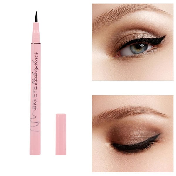 Pink Flash Uppgraderad Flytande Svart Eyeliner Matt Naturlig Långvarig Vattentät Smink Cruelty-free Y4l6