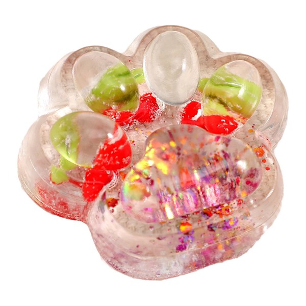 Kattfot Klämleksaker, Kattfot Kläm Silikonleksak, Taba Squish y Paw, Färgglada Paw Squish y Leksaker, Mjuka Klämmar Fidget Leksak För Stresslindring cherry 1pcs