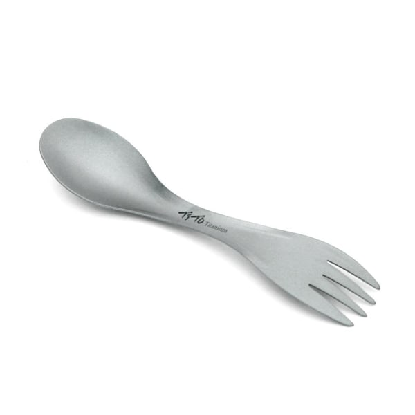 Utomhus Camping Picknick Titan Sked Bestick Gaffel Lättvikt Gaffel Spork Portabel A8U4