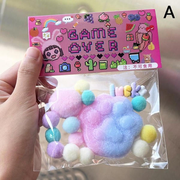 Fidget Leksak Kawaii Plysch Katt Tass Transparent Kub Stress O2 Leksak Lindring I2J3 A9H7 D one-size