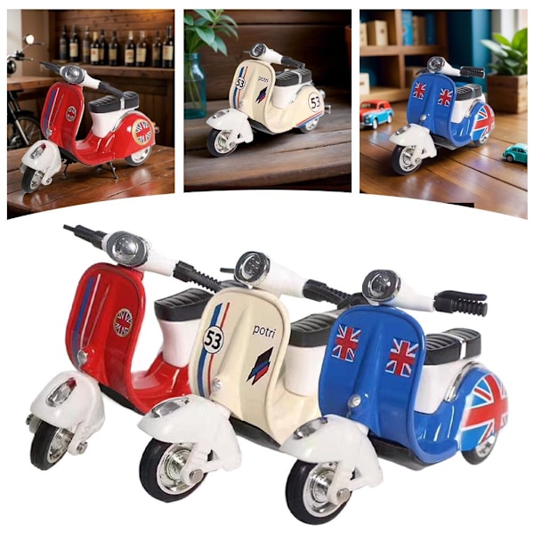 Leksaksbil för barn Legeringsmodellbil Leksaker Moto Modell Prylar Nyckelring Väska Mini U3c1 Red 1pcs