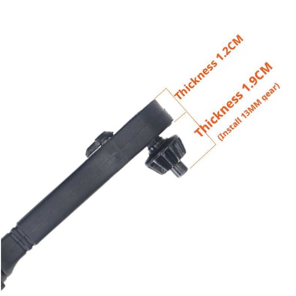 Borrfutter-nyckelsats, 2-i-1 Svart Snabb Spärrborrfutter-nyckel Wrench * 1pcs * 3 * gear 1set