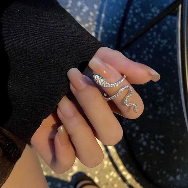 Ormringar Cubic Zirconia Smycken För Kvinnor Fest Justerbara Ringar Gåva U0N3
