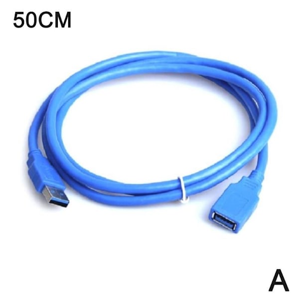 50CM USB 3.0 Typ A hane till hona förlängningsdatakablar Ex blueA 50cm