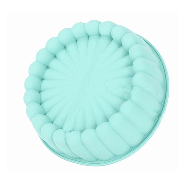 8\" Silikon Rund Kakform Non-stick Bakplåt Form Bakverk DIY -NY I6Y0 blue 8inch