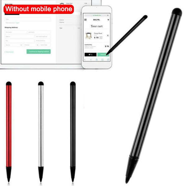 Universal Aktiv Stylus Touch Screen Penna För IOS Android Telefon Surfplatta black One-size