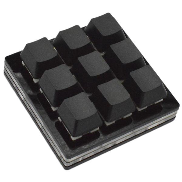 9-knapps Makro Multifunktionell Knappsats Portabelt Mekaniskt Tangentbord För Gaming G0F6 2021 W5P1 S2D3