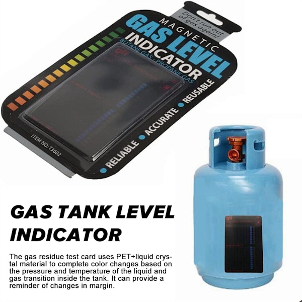 Magnetisk Gasflasknivåindikator, Gasbehållarnivåindikator Magnetisk Mätare Flaska, Indikator Mätare Husbil Rese Grill