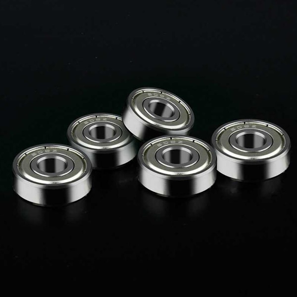 8x22x7mm 608ZZ Miniatyr Kullager Djup-spår USS 1/5/10st Y7Z4 silver6 one-size 10pcs