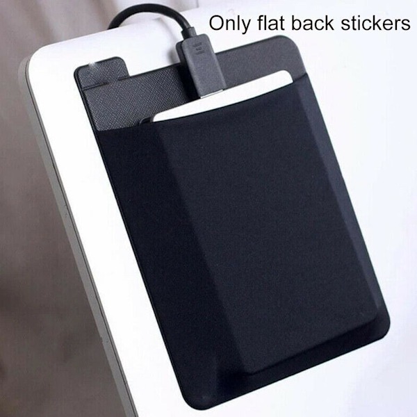 Självhäftande Förvaringsväska för Laptop Baksida Mus Digital Hårda Tillbehör Laptop Organizer Ficka Väska N0G1