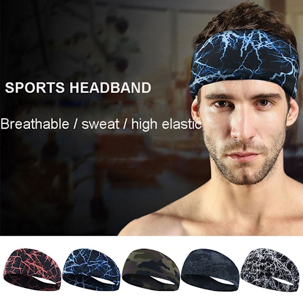 Svettband Sport Pannband För Män Kvinnor Gym Yoga Mjuk Svett T1E0 N1X7 J6P5 I9B2 red onesize