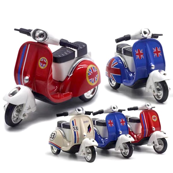 Leksaksbil för barn Legeringsmodellbil Leksaker Moto Modell Prylar Nyckelring Väska Mini U3c1 Red 1pcs