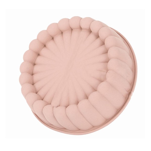 8\" Silikon Rund Kakform Non-stick Bakplåt Form Bakverk DIY -NY I6Y0 pink 8inch