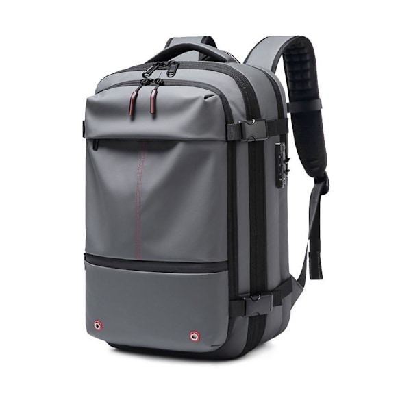 Vacpack Ryggsäck, Expanderbar Ryggsäck Med Vakuumkompression, Stöldskydd Vacpack Rese Vakuum Ryggsäck, Res med Lätthet och Maximera Utrymmet gray onesize
