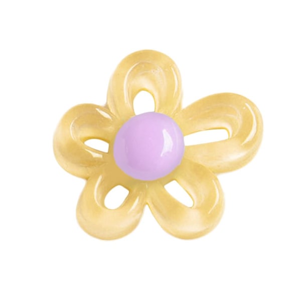 10 stilar Transparent färgade oregelbundna ihåliga blommor Sieve Res Purple One size