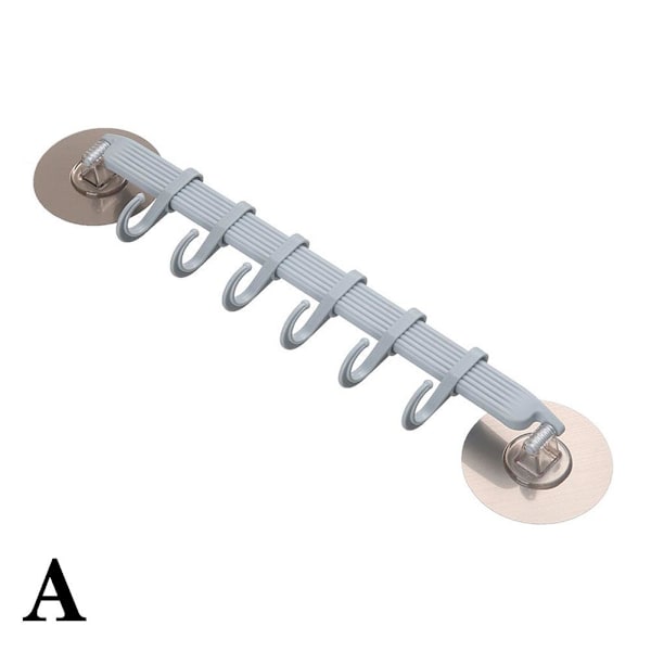 6 Krokar Vägg Vakuum Rack Sugkopp Handduk Badrum/Kök Hållare Sugpropp R3N8 pink 1PC