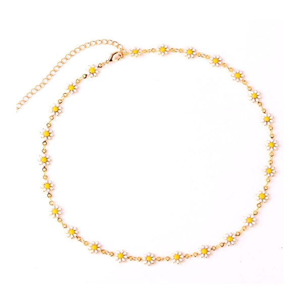 Liten Daisy Blomsterhalsband, Solroshalsband, Färgglada Blommor, V6N3 X7P4 Mixed colors 1pcs