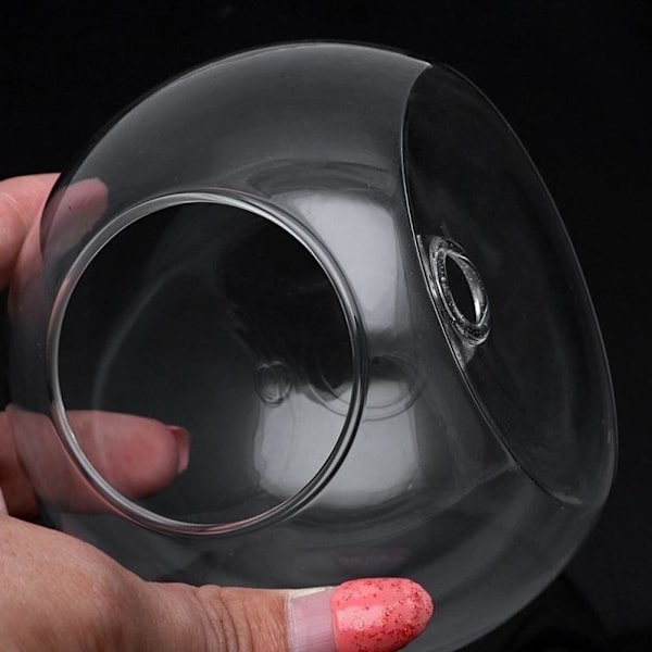 Kreativ Vägg Glas Vas Vägghängande Akvarium Hängande Vas Vardagsrum Väggdekoration H0u5 TransparentB 12cm