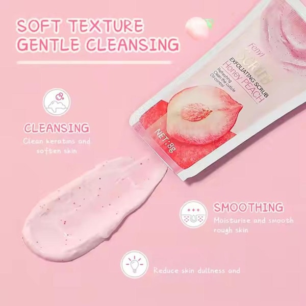 Radiance Ansiktsskrubb Persika Rengör & Exfolierar I1G7