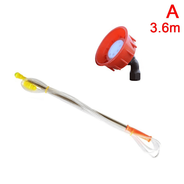 3,6m/4,2m/2,6m Utdragbar Sprutstång Rostfritt Stål Tryck Trädgård Vattenspray Spruta J0H3 whiteC 2.6m