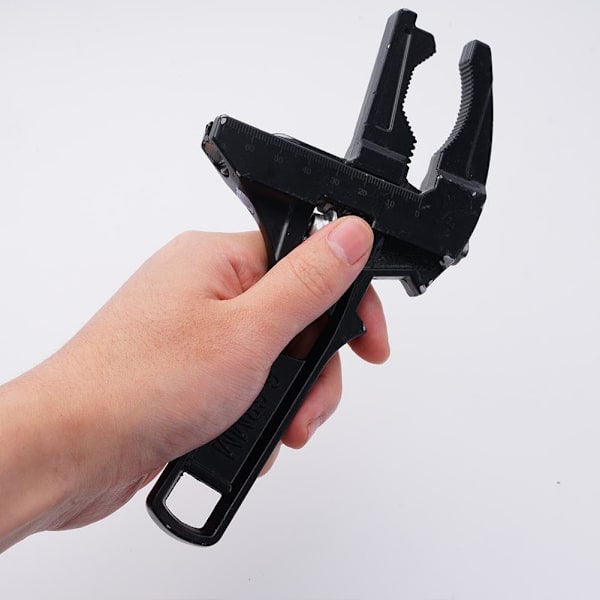 Universell Reparationssats Stor Öppning Rörtång Mutter Nyckel Justerbar Skiftnyckel för Badrum Handverktyg Hemreparation Black One size