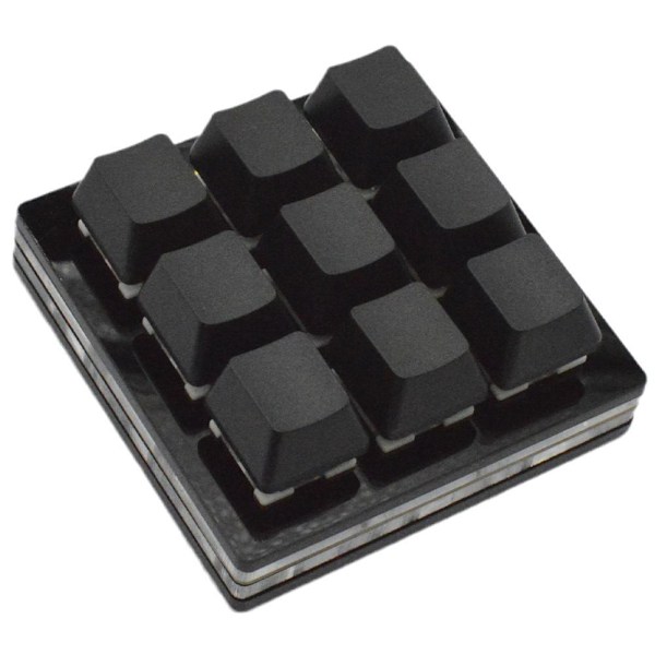 9-knapps Makro Multifunktionell Knappsats Portabelt Mekaniskt Tangentbord För Gaming G0F6 2021 W5P1 S2D3
