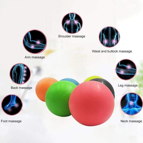 Protone lacrosse boll massage boll triggerpunkt massage rehab black F