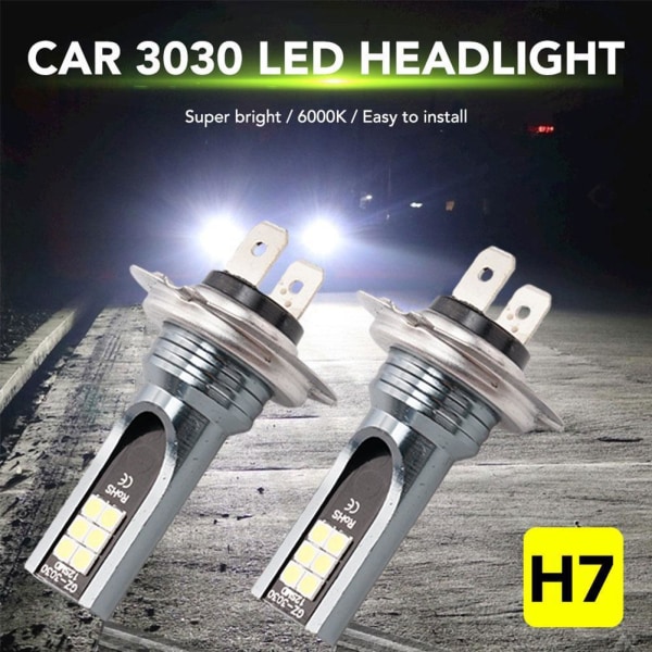 H1-H11 LED-strålkastarsatser 110W 20000LM FOG-lampor DRL 6000K H3 One-size