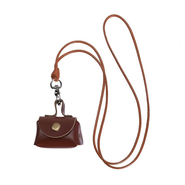 Liten Väska Halsband Vintage Läder Myntväska Väska си D7D4 O7F2 R1P5 Red 1pcs
