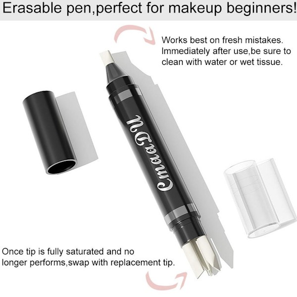 1/3/5 st Doribeauty Eyeliner Reparations Makeup Remover Penna F1O3 Mix-ColorA 3.5mL 3pcs