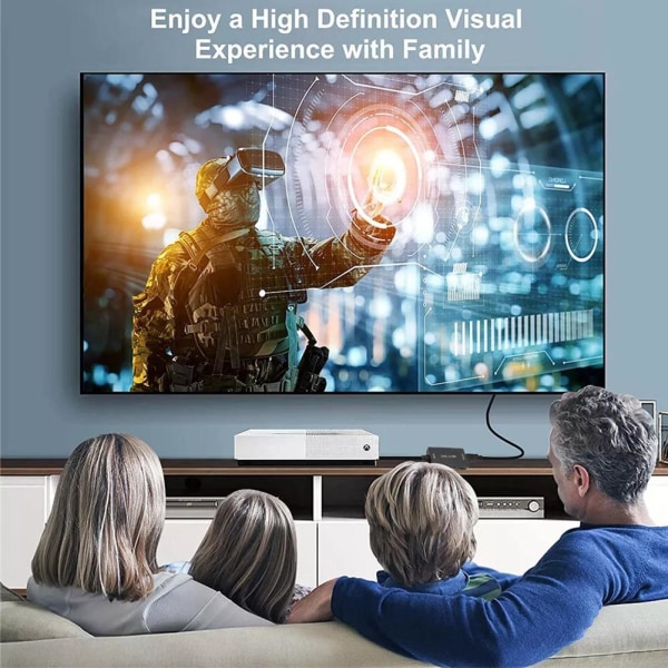 Kabelkabel för SCART till HDMI-omvandlare DVD HD-TV-videoadapterkabel