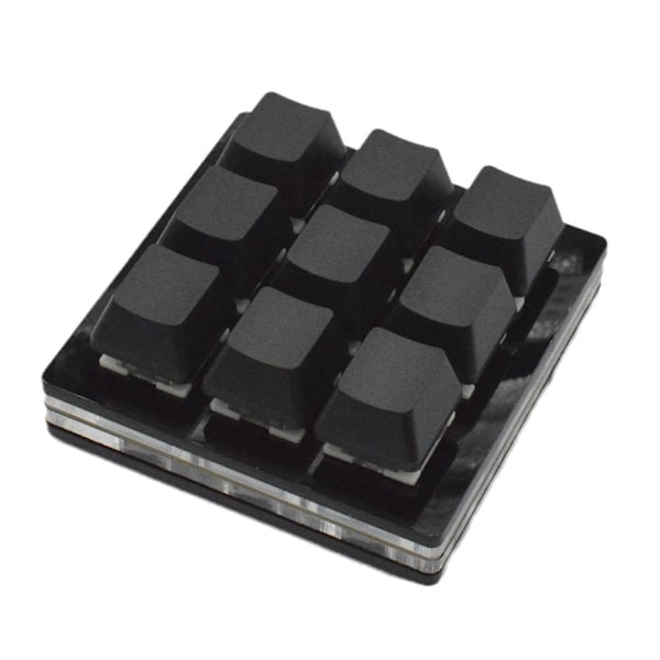 9-knapps Makro Multifunktionell Knappsats Portabelt Mekaniskt Tangentbord För Gaming G0F6 2021 W5P1 S2D3