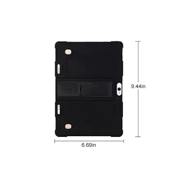 Universellt Stötsäkert Silikon Ställ Fodral för 10.1\" PC Android Lot N9 red One-size