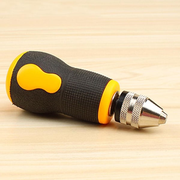 Bärbar Mikro Mini Liten Handborr + 10st Borrverktyg 08-30mm, Bits Set❈