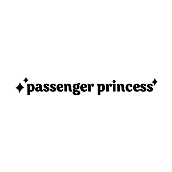 Passenger Princess Mirror Bil Dekal Bil Vinyl Art Sticker Dekaler Red 10CM*2CM