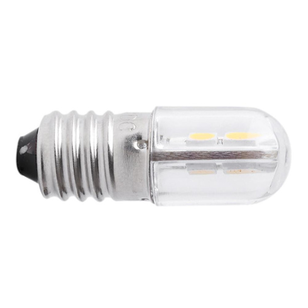 2/6/10X 6V/12V E10 COB LED Skruv Sockel Ficklampslampa Vit/Varm✨✨ 6V white 2pcs