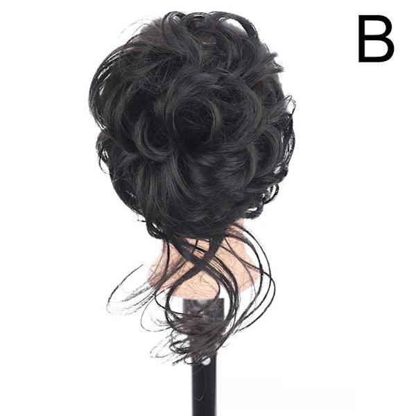 Natural Clip on i Messy Bun Hair Piece Extension Hair Claw Clip Light Brown one size